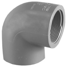 Charlotte Pipe PVC083010800 Schedule 80 PVC Elbow 3/4 Socket x 3/4 FPT Dia. in.