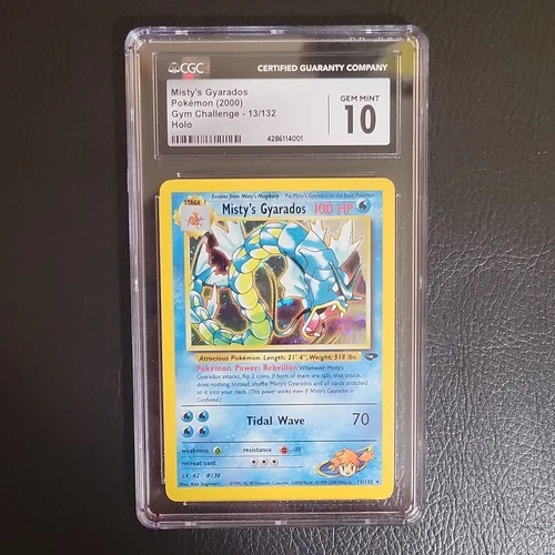 Wizards of the Coast Gym Challenge Misty's Gyarados Holo CGC 10 #13/132