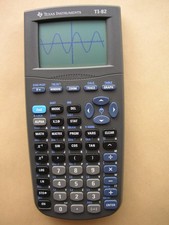 vintage Taschenrechner Texas Instruments TI 82 mit grafischer Anzeige