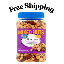 Great Value Mixed Nuts with Peanuts, 27 oz