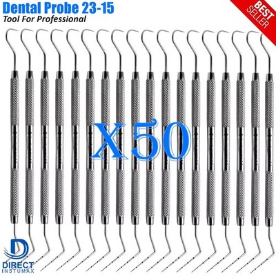Dental Explorer-Probe 23/15UNC Sondas , High Quality Dental Instruments X50