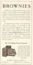 1911 Eastman Kodak No 2A Folding Pocket Brownie Camera Rochester NY Original Ad