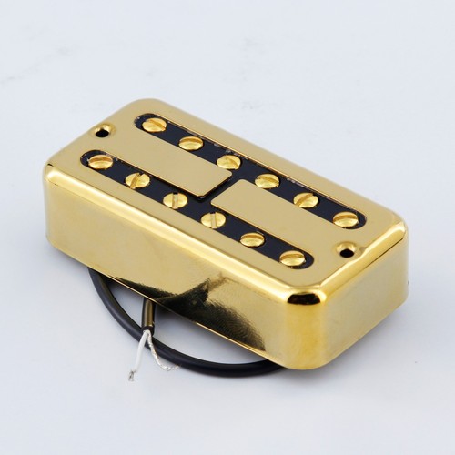 FLEOR Alnico 2 Guitar Gold Humbucker Neck and Bridge Pickup for FT Style Guitar - Picture 8 of 11