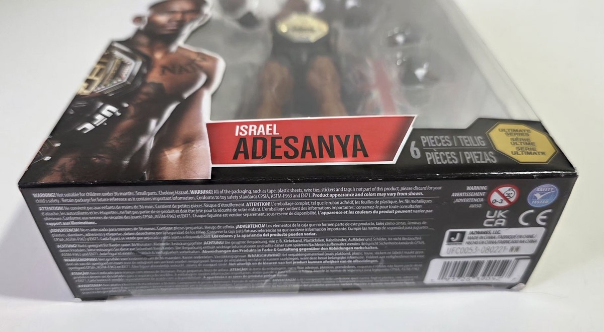 UFC Series 1 Israel Adesanya Action Figure Jazwares 6in