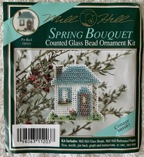 Mill Hill Spring Cottage Ornament Pin Counted Glass Bead Kit