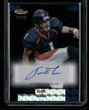 2024 Topps Finest Football Jason Elam #22/25 Black Geometric Refractor Auto