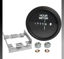 Sierra International Round Hour Meter 56966P,  2” Diameter, 12-24 VDC EV4