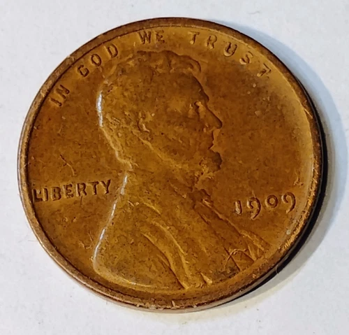 1909 P VDB Lincoln Penny, Very good condition