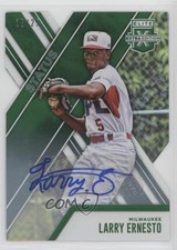 2017 Elite Extra Edition Status Emerald Die-Cut 6/25 Larry Ernesto #137 Auto 0o9