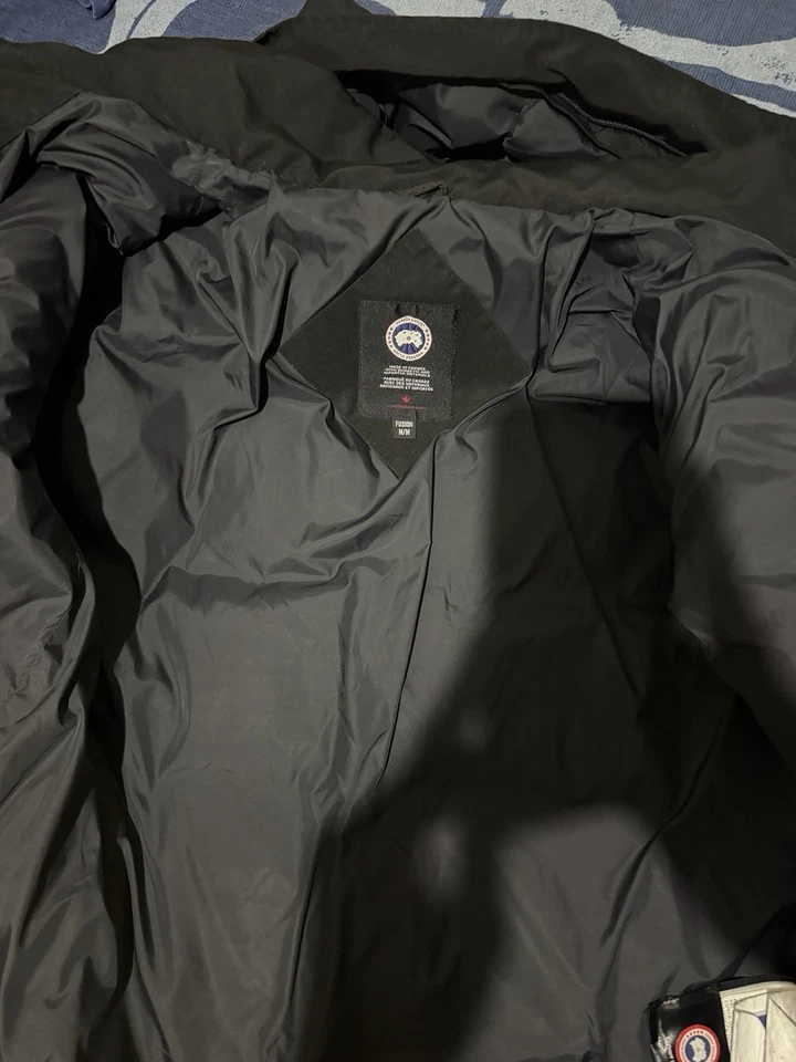 Canada Goose Langford Arctic Program Black Hooded Down Parka Coat Men’s M, photo 4 of 5