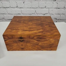 Quality Importers Trading Co Humidor Supreme Brown Wood Cigar Storage Box