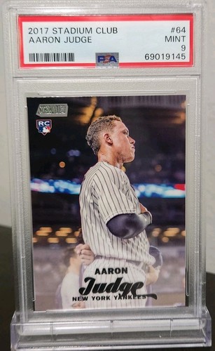 2017 Stadium Club Aaron Judge Rookie Card #64 PSA 9 New York Yankees RC