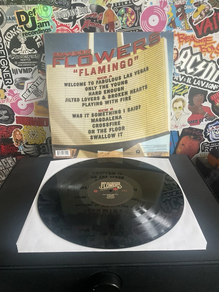 BRANDON FLOWERS Flamingo VG++ VINYL W/HYPE STICKER Foto 2 de 2