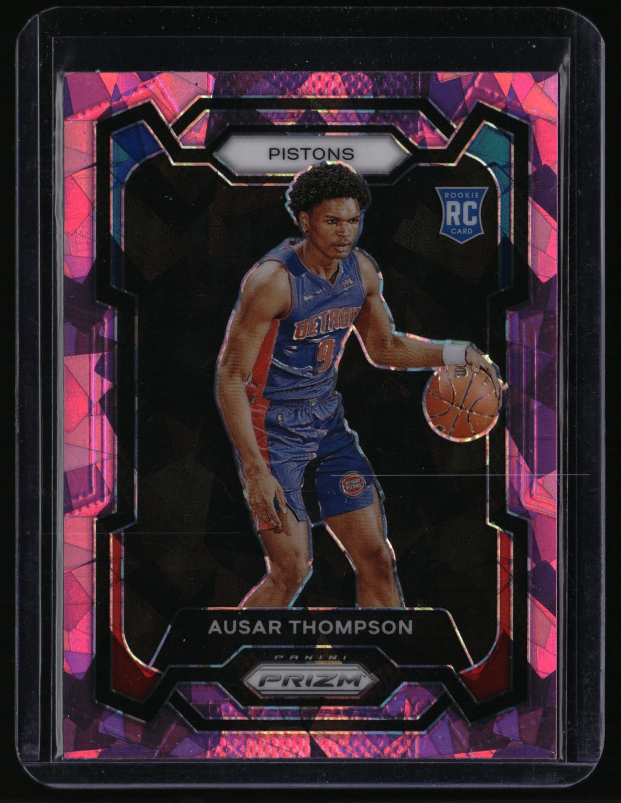2023-24 Panini Prizm #178 Ausar Thompson Prizms Pink Ice
