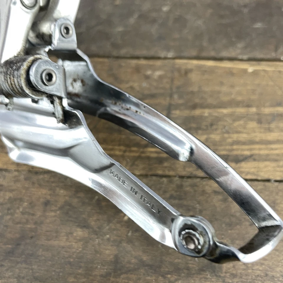 Bicicleta de Carretera Triple Desviador Delantero Campagnolo Racing T De Colección Hecha en Italia Foto 4 de 4