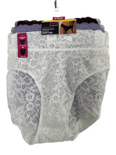NEW Maidenform 3 Pack Perfect Fit High Leg Panties Medium Multi-Color DM3SLB