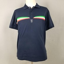 Scuderia Ferrari Shirt Mens XL Navy Polo Racing Formula 1 Official Motorsport