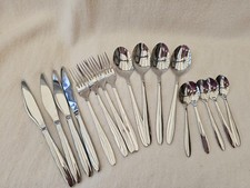 Bundle 18/10 Stainless Steele Cutlery set 4 X Knives Forks Dessert & Tea Spoons