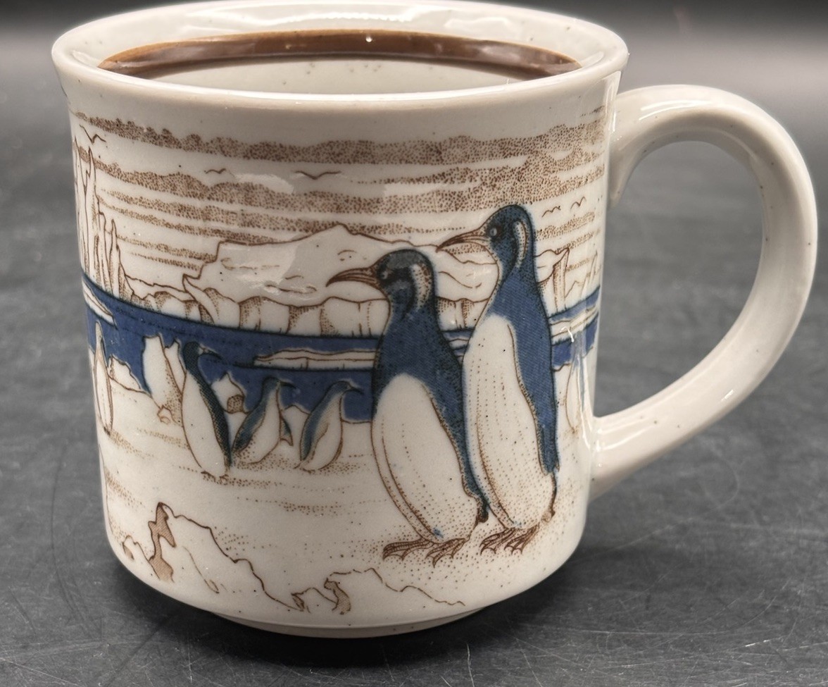 Cup Penguin Family Arctic Vintage Japan