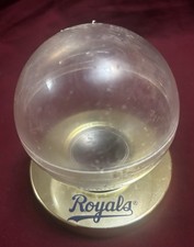 Rare Vintage Kansas City Royals Baseball Display Case Ball Holder Gold Base HTF!