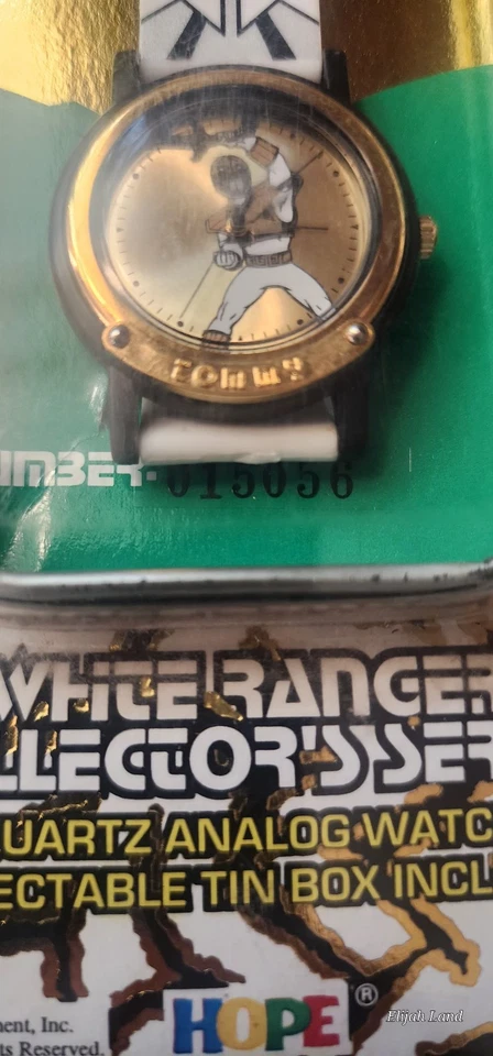 Mighty Morphin Power Rangers White Collectors Series Quartz Analog Watch Sealed - Image 4 of 4