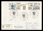 DR WHO 1985 FRENCH ANTARCTIC FSAT FDC SHIP GUTTER PAIR REGISTERED M64889