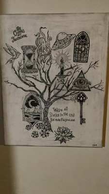 The Stories We Leave Behind Original graphite and detail-pen artwork on a 16×20 