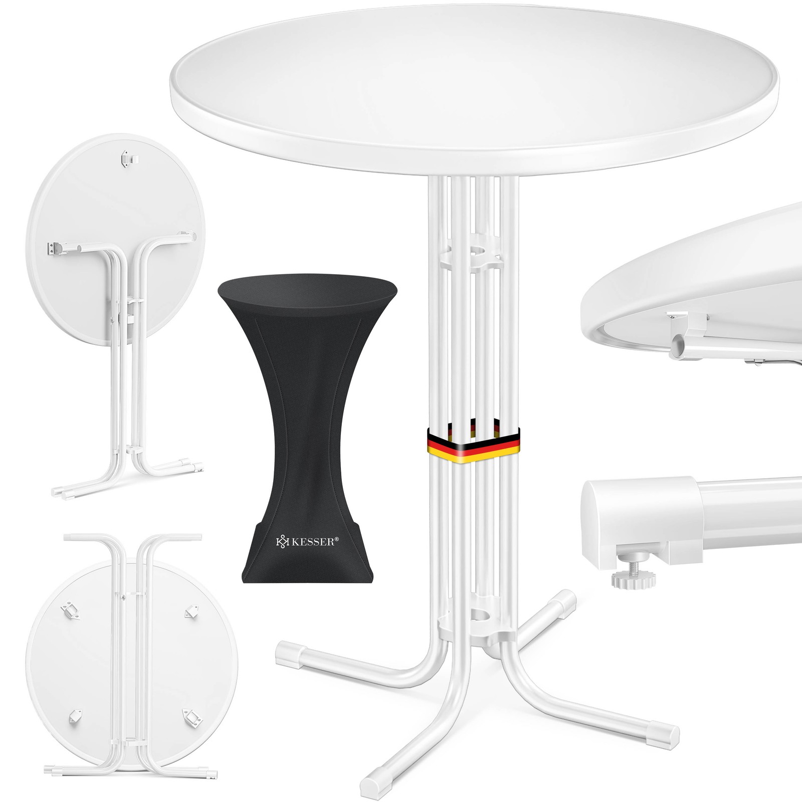KESSER® Stehtisch Bistrotisch Partytisch rund klappbar Klapptisch Gastronomie