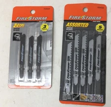 Fire Storm Assorted Jigsaw Blades and 24TPI Jigsaw Blades