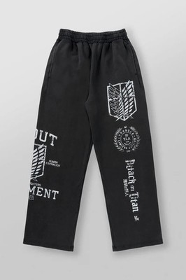 YOUNGLA (SOLD OUT) - 2128 - AOT  X YLA BAGGY JOGGERS - REGIMENT FREEDOM - MEDIUM