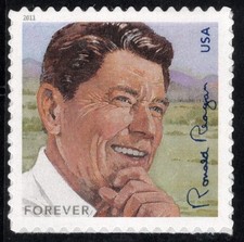US Stamp Scott #4494, Forever, Ronald Reagan, Single, MNH