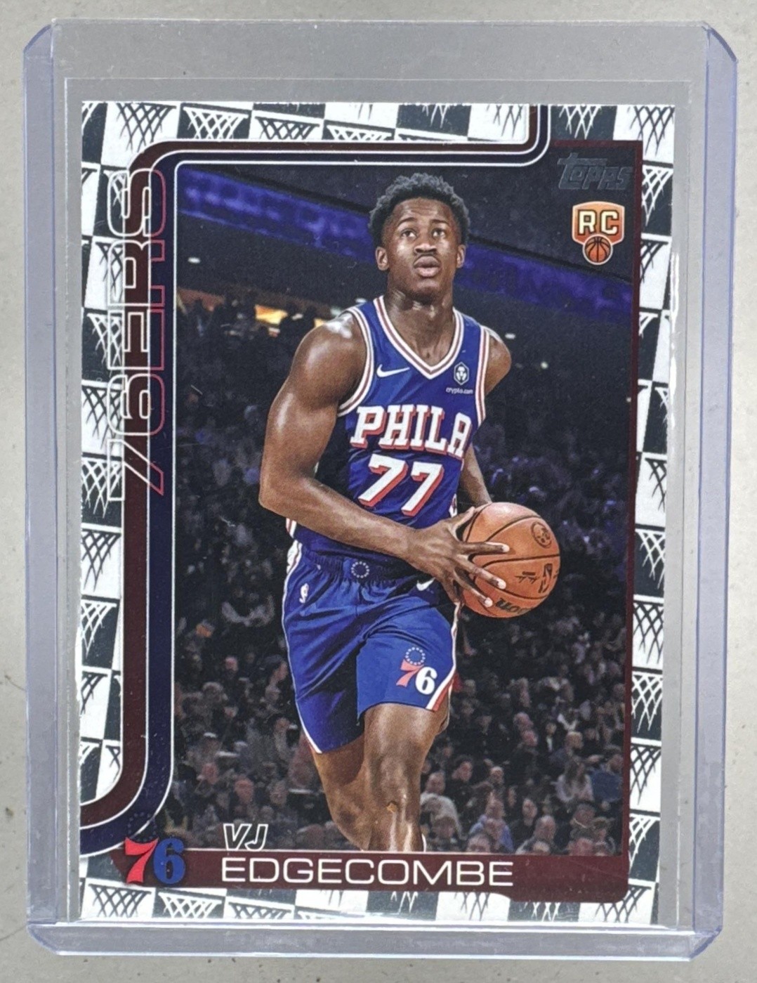 VJ Edgecombe 2025 Topps #203 Season Tip-Off Rookie RC