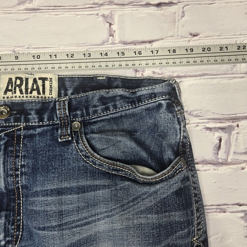 Ariat M4 stivaletto basso taglio denim uomo jeans 36x30 lavaggio medio tasche firmate - Foto 12 di 16