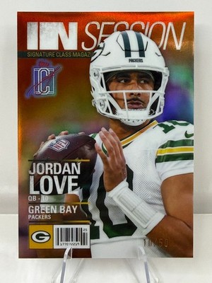 Topps 2025 Signature Class Jordan Love In Session 10/50 #IS-11 Jersey Match