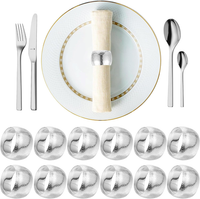Serviettenringe Silber, 12 StüCk Elegante Metall Serviettenring, Serviettenringe