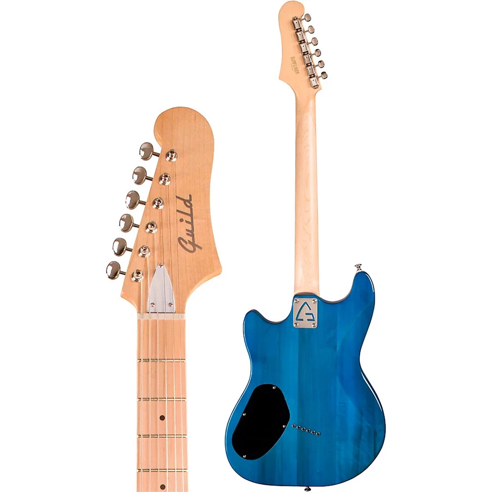 Guitarra Eléctrica Guild Surfliner Cuerpo Sólido Azul Catalina Foto 4 de 4