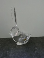 (9706) Vannes France Schale Hase Kristallglas H&ouml;he ca. 21,5 cm