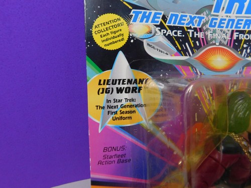 Star Trek The Next Generation Modellino Tenente Worf - Playmates 1993 - Foto 3 di 13