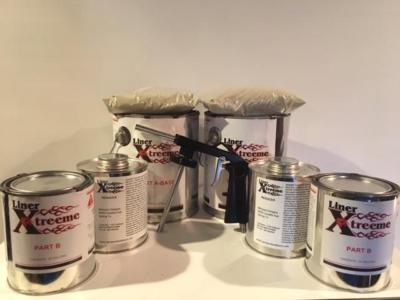 #ad SPRAY BLACK Bed LINER KIT 3 gal GUN BLACK ONLY KIT gun 12 liter $239.00