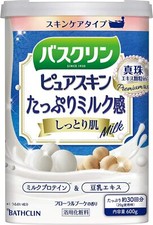 Earth BATHCLIN Pure Skin Bath Salt Moist skin 600g Milk From Japan