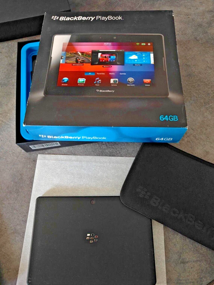 BlackBerry Playbook Tablet 64GB Nuovo Mai Usato P100 Vintage - Immagine 3 di 4