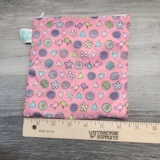 Small Bumkins Wetbag 7"x6.5" Zipper Closure Pink Nature