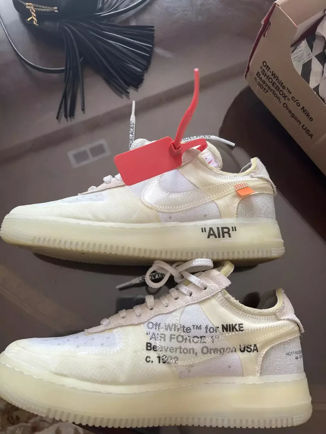 OFF WHITE X NIKE Taglia 8 Nike Off White x Air Force 1 Low The Ten con ricevuta