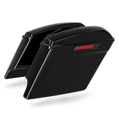 5'' Stretched Extended Hard Saddle bags Fit For Harley Touring Road Glide 14-Up