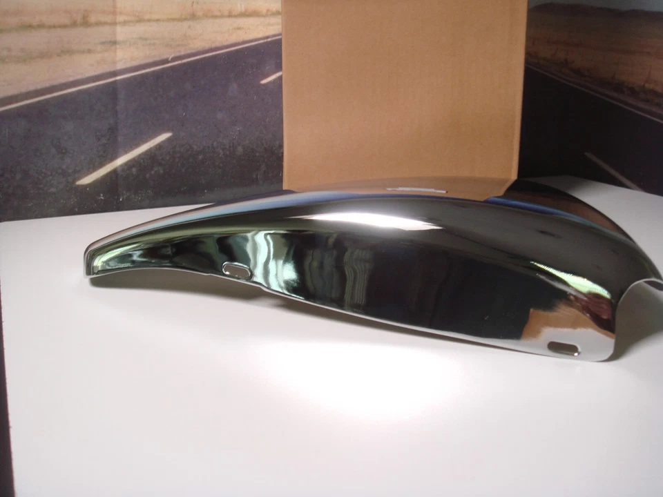 Cubierta de batería Harley XL acero cromado 04-13 Sportster 66261-04 V-Twin 42-0936 Z8 Foto 3 de 4