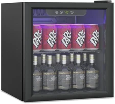 Compact Beverage Refrigerator,60 Can/1.3 Cubic Feet Mini Fridge