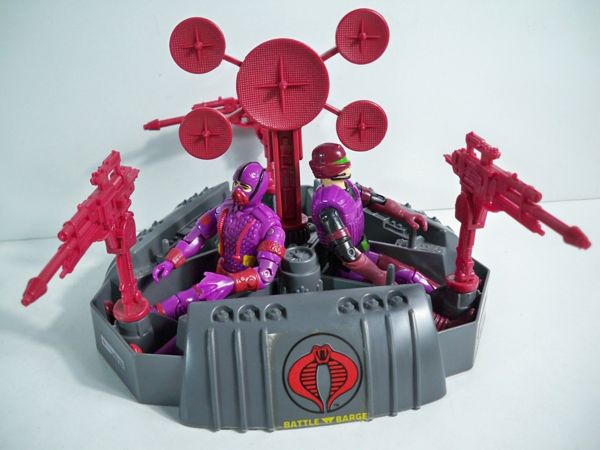 K22F0000 BATTLE BARGE W/ FIGURES 100% COMPLETE 1988 GI JOE COBRA