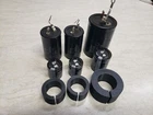 2xPC 40mm to 25mm Vintage Capacitor Recap Rebuilt Retrofit Spacers Rings Fillers