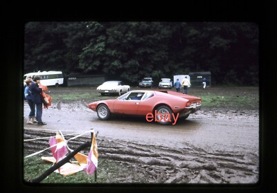  slide dia LAGUNA SECA track 1972 by TOMASO Pantera in the parking lot