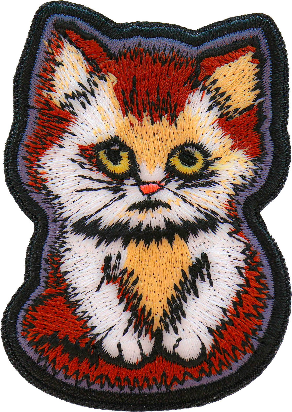 Sad Kitty Cat Iron on Patch - 2x3 inch - P7380